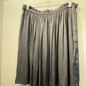 Esprit satin pleated skirt size L